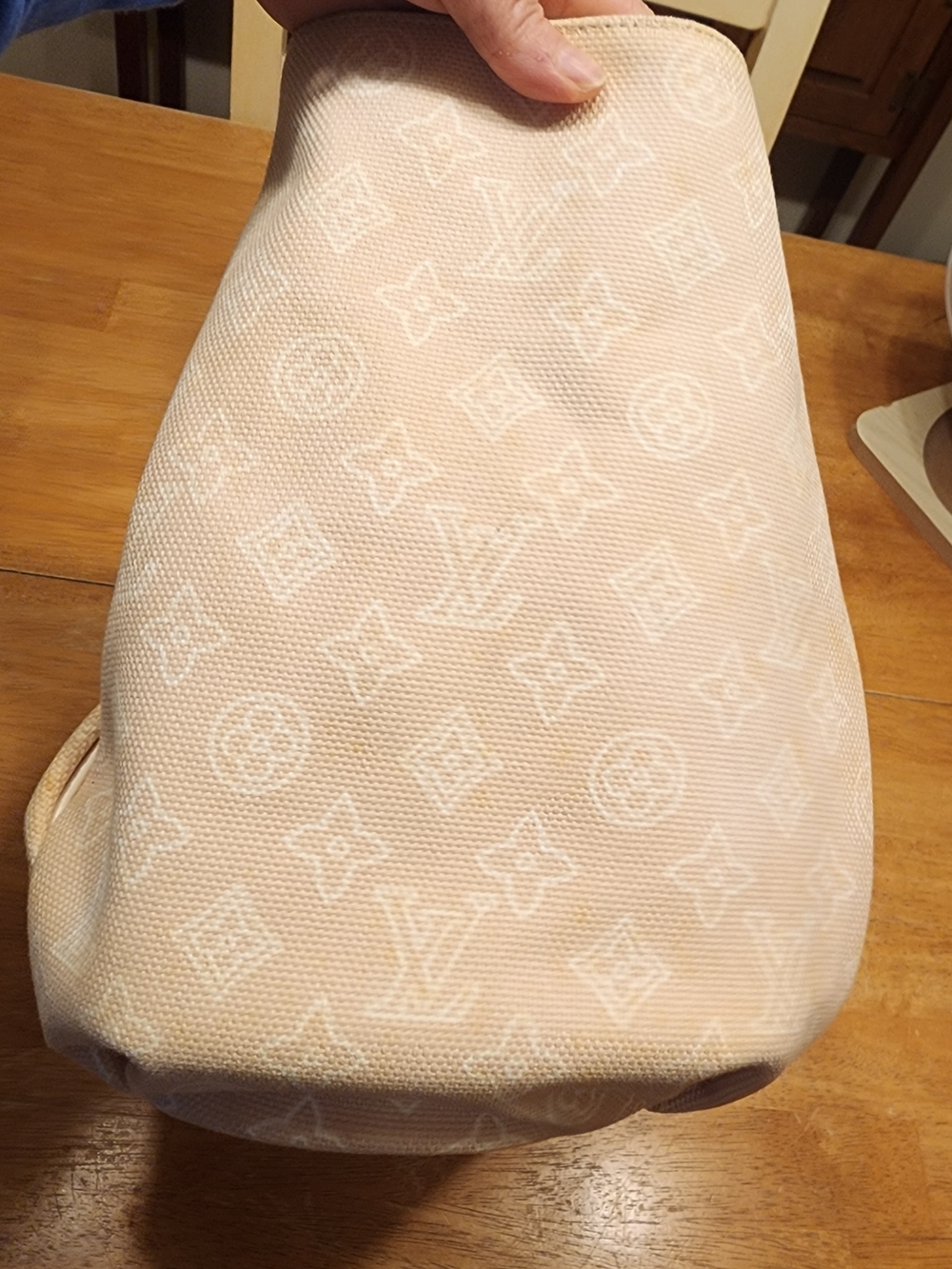 Louis Vuitton Limited Edition Sable Canvas Cabas Ipanema PM Tote Bag 2009 Rare - Picture 7 of 16